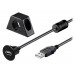 USB jungtis su laikikliu, laido ilgis 1m
