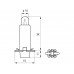 Bosma lemputė BX8.4D, 2W, BIG white