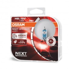 Osram lemputės Night Breaker Laser,+150%, H8, 35W,2 vnt, DUO O6421